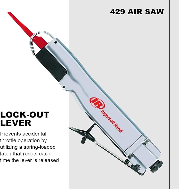 Ingersoll Rand 429 Reciprocating Air Saw, 3/8" Stroke Length, 10,000 Strokes per Minute, 1.3 lbs