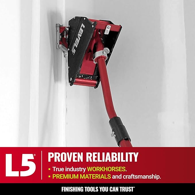 LEVEL5 Full Taping Set w/ 10/12" Mega Boxes | Automatic Taper, 3" Corner Finisher, Corner Roller, 7" Corner Applicator and Std. Handles | Sheetrock Gyprock Wallboard | 4-606