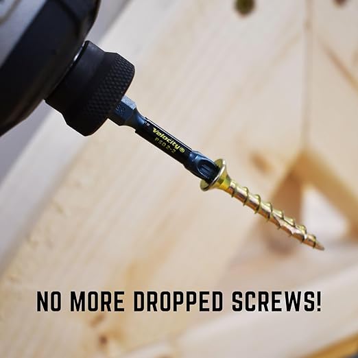 Velocity Interior 1 1/2 Inch Wood Screws DIY Pack (Size #10, 90 Pcs) ??Zinc and Yellow Coating, Stick-Tight Technology, Screw for Wood Working with PSD ACR Driver Bit