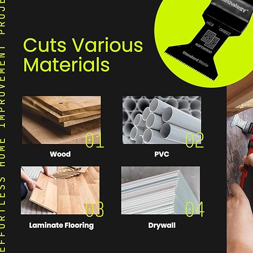 Smithology 50-Pack Universal Oscillating Saw Blades ??Long-Lasting Multi-Tool Blades for Wood, PVC & Plastic | Fits Dewalt, Milwaukee, Ryobi, Makita, Craftsman, Porter Cable, Ridgid, Rockwell & More