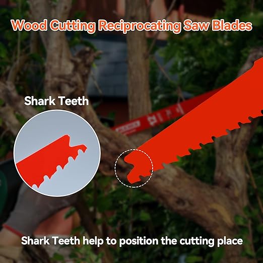25 Pack 12 Inch 4/6 TPI Reciprocating Saw Blades for Wood and Nail-Embedded Wood Cutting, Bi-Metal Sawzall Blades for Cutting Nail and PVC Pallets etc, for Diablo Sawzall Blades DS1212BW25