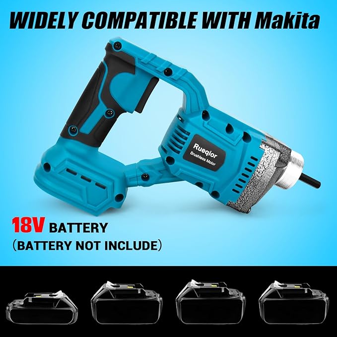 Handheld Concrete Vibrating Tool Compatible with Makita 18V Battery, 600W Cordless Concrete vibrator with 3.8FT Shaft Rod 5,500VPM Portable Pencil Cement Vibrarator Remove Air Bubble(No Battery)