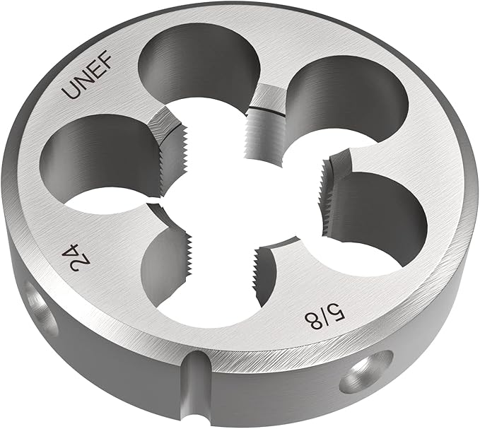S-Union New 5/8"-24 UNEF Tap and Die Set, UNEF Machine Thread Right Hand Tap and UNEF Round Thread Die