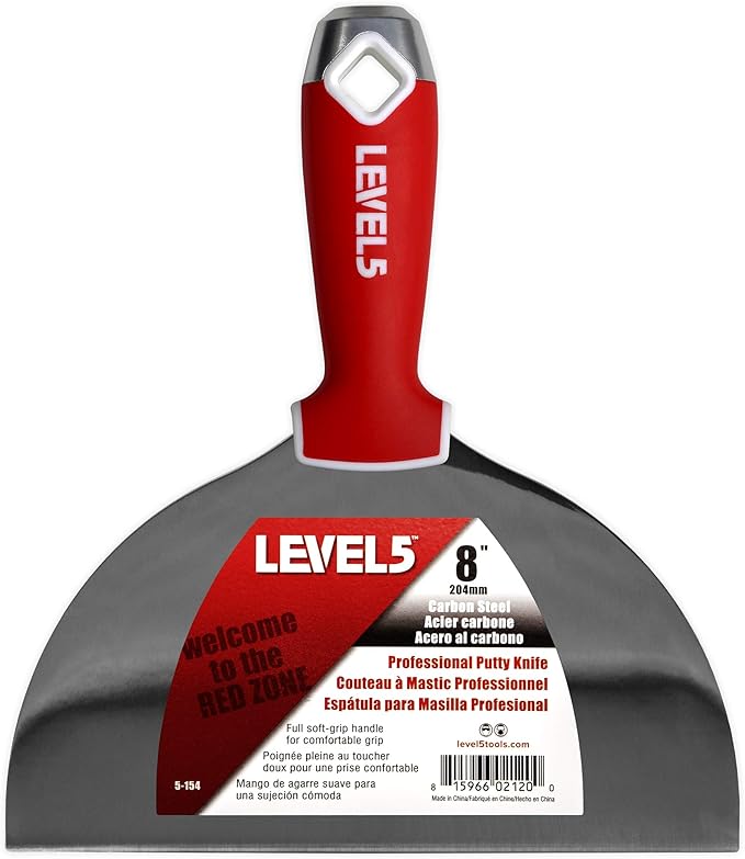 Joint Knife Set, Carbon Steel - LEVEL5 | Pro-Grade | Sheetrock Gyprock Drywall Plasterboard | 5-603
