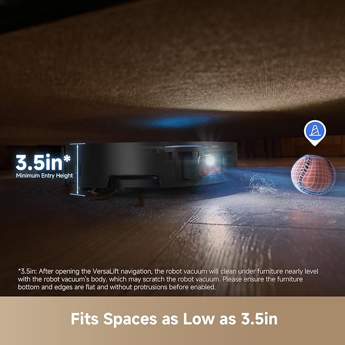 DREAME X50 Ultra Robot Vacuum and Mop with Auto-Empty and Mop Self-Cleaning, 20,000Pa Suction, Obstacle Avoidance and 360째 Navigation, Corner to Edge Deep Cleaning, Detangling Brush