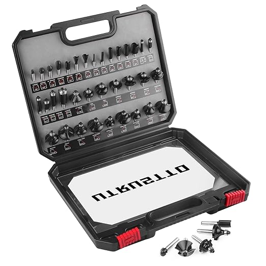 Router Bits 1/4 Inch Shank 35 Pieces, Tungsten Carbide 1/4" Router Bit Set, for Professional and Beginners Carpenter