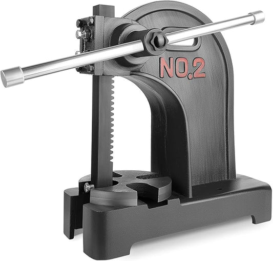 Arbor Press, 2 Ton Arbor presses, 8.5 Inch Max Height, Cast iron material, Manual Press is Suitable for Punching, Bending, Stretching and Forming Tasks in Workshops and Garages