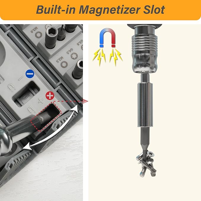 Precision Screwdriver Set, 126-in-1 Electronics Repair Tool Kit with CR-V Steel Bits, Magnetic Case, Flexible Shaft & Ergonomic Handle for Laptop, Phone, Watch, Game Console, Student & DIY Projects