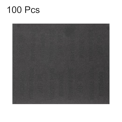 HARFINGTON 100pcs Sandpaper 360 Grit 9 x 11 Inch C-Weight Backing Silicon Carbide Abrasive Wet Dry Sanding Sheets for Wood Finishing, Metal Sanding, Automotive Polishing