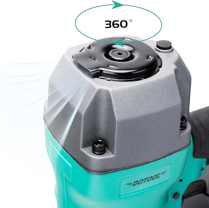 Roofing Nailer CN45C 15 Degree 3/4-Inch to 1-3/4-Inch Roofing Nail Gun Pneumatic Coil Nailer 120 pcs Load Capacity