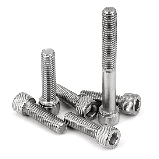 MewuDecor M8-1.25 x 100mm Socket Head Cap Screws Bolts, Allen Socket Drive, Stainless Steel 18-8 (304), Full Thread, Bright Finish, Machine Thread, 5 PCS