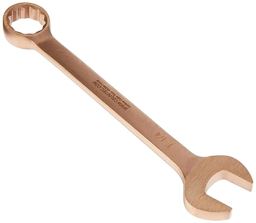 CS Unitec Standard Combination Wrench Non-Sparking, Non-Magnetic, Corrosion Resistant (Copper Beryllium) 1-1/4In TUV Certified EX206-110UB