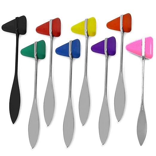 Neurological Reflex Hammers for Cutaneous and Superficial Responses, Neurologic Reflex Diagnosis and Testing (19 pcs Assorted Percussion Hammers)