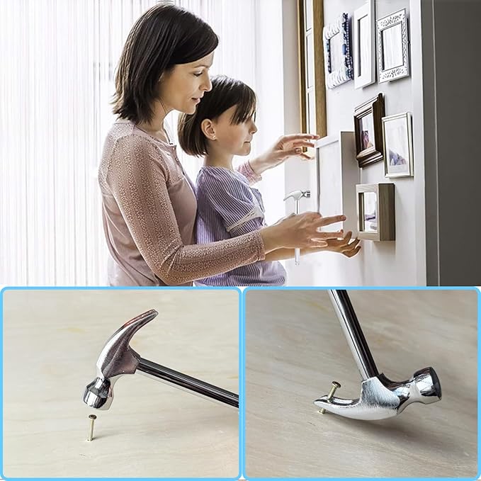 Claw Hammers GooMood 6 in 1 Metal Hammer 【a reliable set of tools for basic home maintenance】Multifunctional Camping Hammer Set Screwdriver with Screwdriver Hammers Multitool Hand Tools