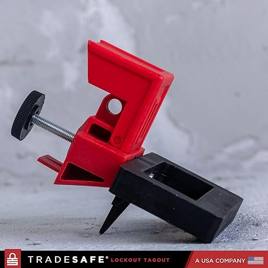 TRADESAFE Circuit Breaker Lockout Device, 3 Pack, 480/600 Volt, Clamp-on Breaker Lock Out Device, OSHA Compliant, Premium Grade, Extra Large