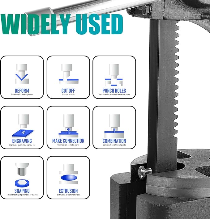 2 Ton Hand Wheel Arbor Press ??Max 5.5 Ft Height, Reversible Plunger, Perfect For Metal Bending, Drilling, Engraving & Welding