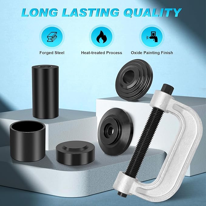 Nilight Ball Joint Press kit with 4x4 Adapters, Ball Joint Remove and Install Tools, 10 PCS Ball Joint Service Kit for Most 2WD and 4WD Cars and Light Trucks