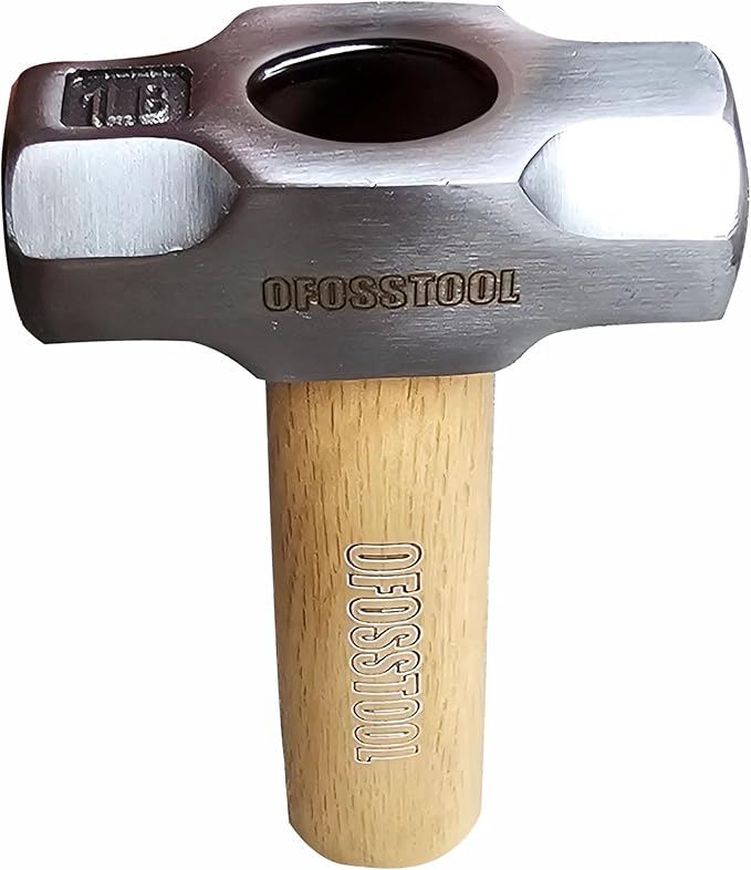 Sledge Hammer with Wood Handle and Alloy Steel Head, 20 OZ Mini Hammer for Woodworking & DIY