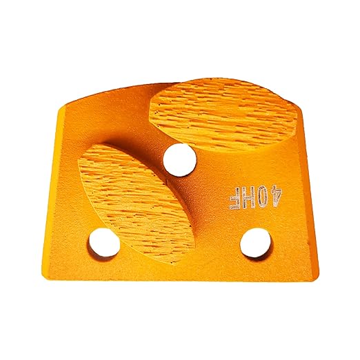 9 Pcs Pro Lavina Diamond Grinding Shoes Soft Bond for Hard Floor (Grit Optional), for Lavina Floor Grinding Machine (40 Grit - 2 Oval Segment S Bond for Hard Floor)