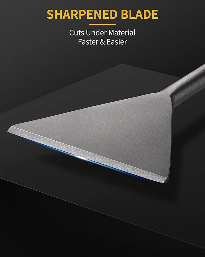 SDS Max Chisel, Firecore 5.9 Inch by 15 Inch Tile Removal Bits for SDS Max Hammer Drill Tool Attachment, Steel Flat Shovel Bit for Removing Linoleum Floor VCT Concrete Mortar Thinset Ceramic Tile