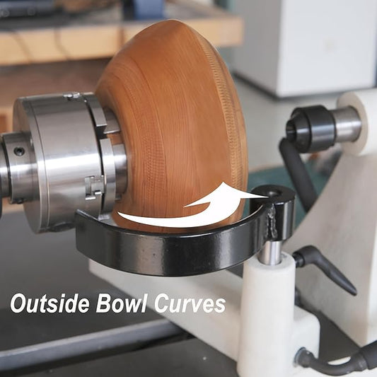 Small Bowl rest for Wood Lathe Tool Rest with 5.2" Diameter Curve, M10x1.5 Thread
