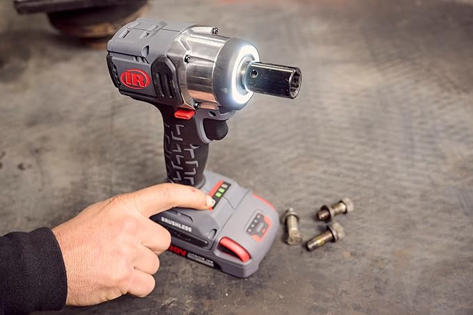 Ingersoll Rand W3151-K22 20V 1/2" Cordless Impact Wrench 2 Battery Kit, Mid-Torque, Compact, Pistol Grip