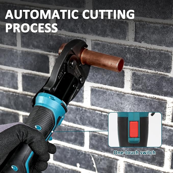 Pro Press Copper Crimper Tool with 3 Pro Press Jaws 1/2” 3/4“ 1”, Compact Propress Tool for Copper Pipe, Brushless Motor 18V Electric Press Tool with 2pcs 2Ah Battery