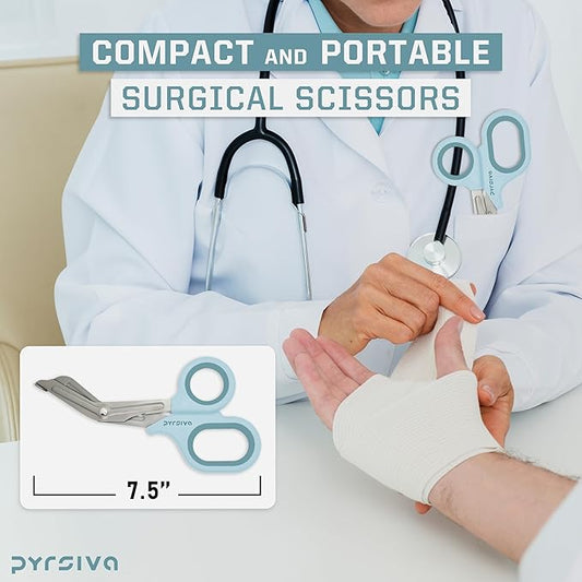 Trauma Shears ??7.5" Titanium-Coated Stainless Steel Bandage Scissors for Nurses, EMTs & Doctors | Professional Medical Shears for First Responders & Wound Care