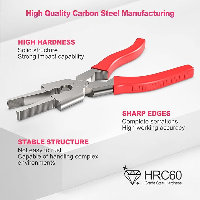 Welding Mig Pliers, 8" Welidng Pliers with Ergonomic Handle, Multi-Functional High Carborn Steel Tool for Welding and Electrical