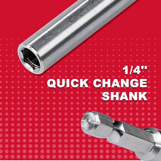 3Pc 6Inches Stainless Screwdriver Bit Holders, Extension Socket Drill Bit Magnetic Holder Hex Shank Quick-Change Drill Bit Guide