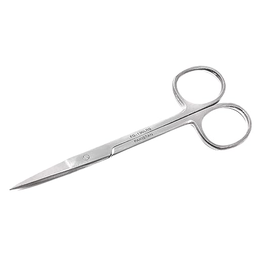 Cynamed Iris Micro Dissecting Precision Lab Scissors, Fine Point Straight - Perfect for Doctors, Nurses, EMS, Students, Education & Training and More (Pack of 3)