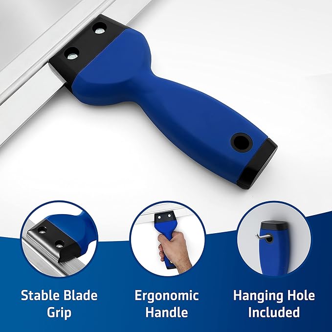 HOGARD Pro Taping Knife 24" - Stainless Steel Drywall Skimming Blade, Paint Scraper, Putty Knife, Essential Taping Tool
