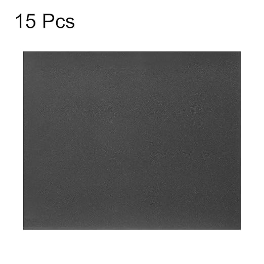 HARFINGTON 15pcs Sandpaper 2000 Grit 9 x 11 Inch A-Weight Backing Silicon Carbide Abrasive Wet Dry Sanding Sheets for Wood Finishing, Metal Sanding, Automotive Polishing