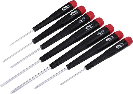 Wiha 26197 Precision Slotted and Phillips Screwdriver Set, 7-Piece