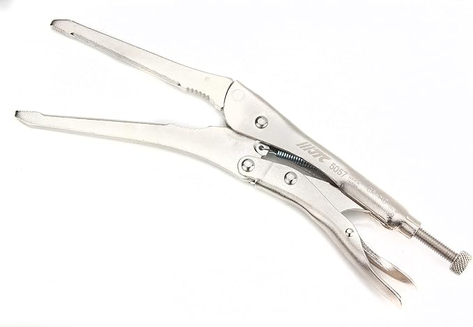 Adjustable Heavy Duty Hose Clamp & Locking Pinch Off Pliers, Nose Length 120mm by JTC 5057