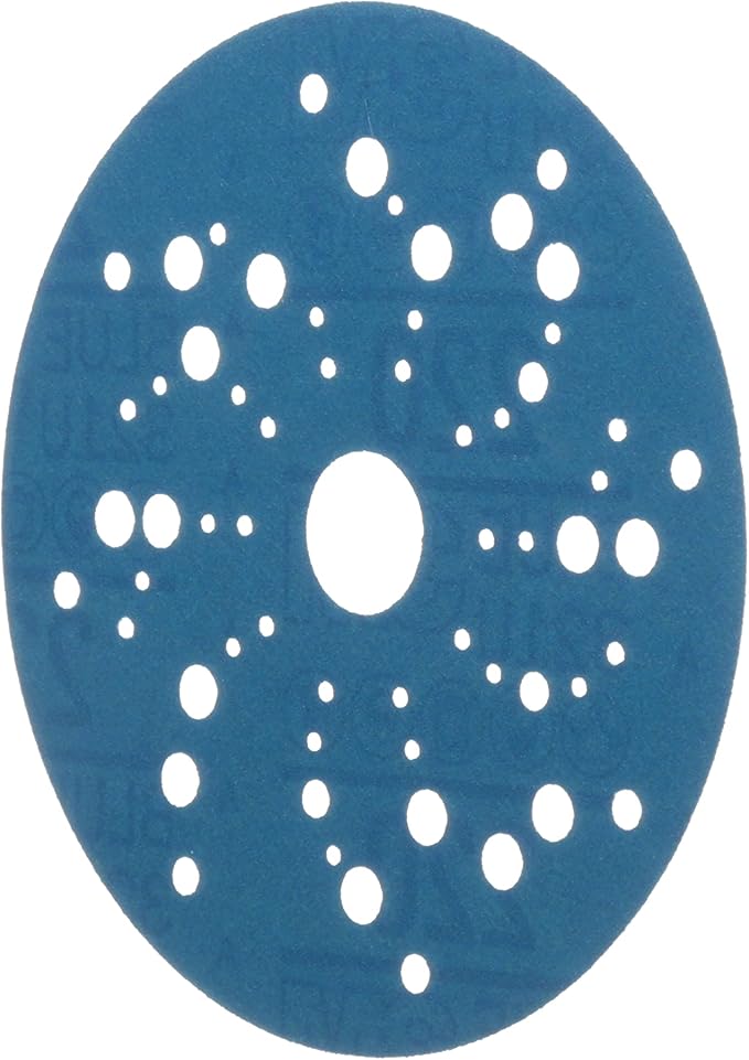 Hookit 3M Blue Abrasive Disc Multi-Hole, 36162, 5 in, 220 Grade, 50 Discs per Carton