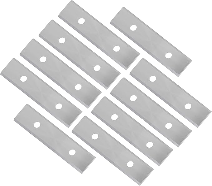 2-3/8" Carbide Scraper Paint Scraper Double-Edged Reversible Replacement Blade 10 Pack Fits Rust scraping, Removing Paint, wall, floor, Grout,