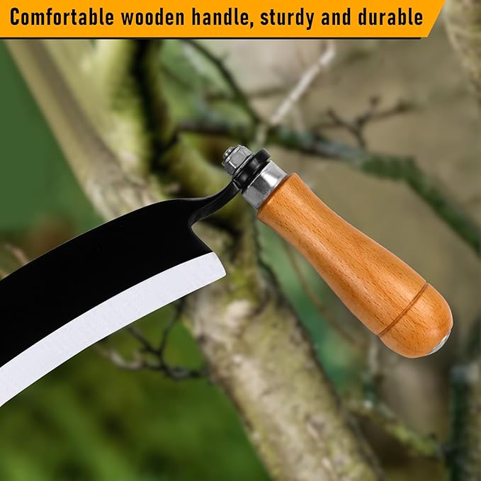 Draw Knife ??Draw Knife Woodworking Tool for Hardwood/Softwood,Duty Curved & Straight Blade Bark Peeler, Sharpen-Ready Design with Bolt-On Handles