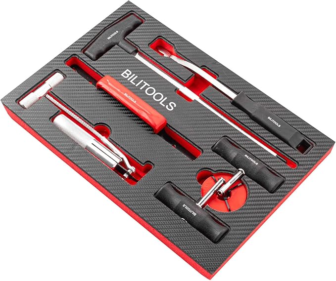 BILITOOLS 7-Piece Windshield Removal Tool Kit for Classic Vintage Car Windscreen Remover Set