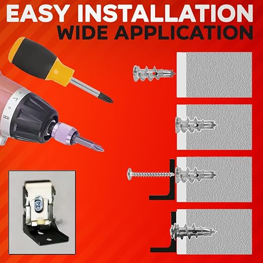 120Pcs Zinc Self Drilling Drywall Anchors and Screws kit #8 x 1-1/4?? Metal Wall Anchors for Drywall Heavy Duty, Holds Upto 50lbs ??No Drill Hole Required with Dry Wall Screws and Anchors