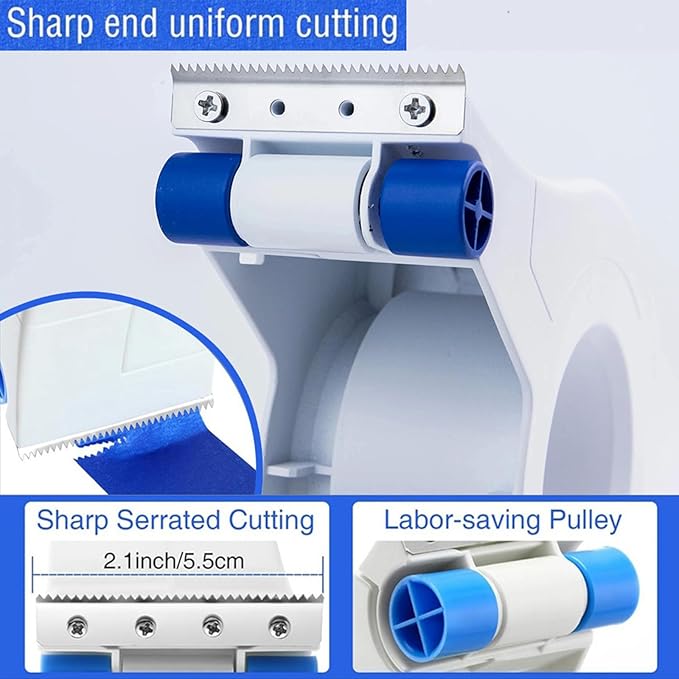 RSHuiOUXX Painter Tape Applicator with 22Yard Long Painter Tape Masking Tape Dispenser for Trim Window Door Home Decoration