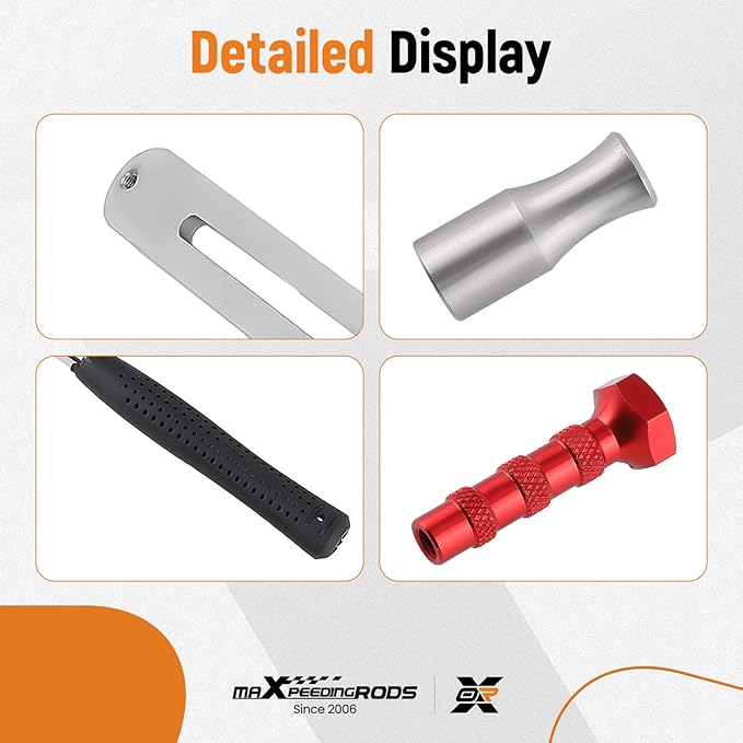 maXpeedingrods Car Dent Repair Kit, Paintless Car Dent Removal Tool, Car Dent Puller, Curved Rod Crowbar, Big Size Dent Rods, Car Front Fender Dings Remover
