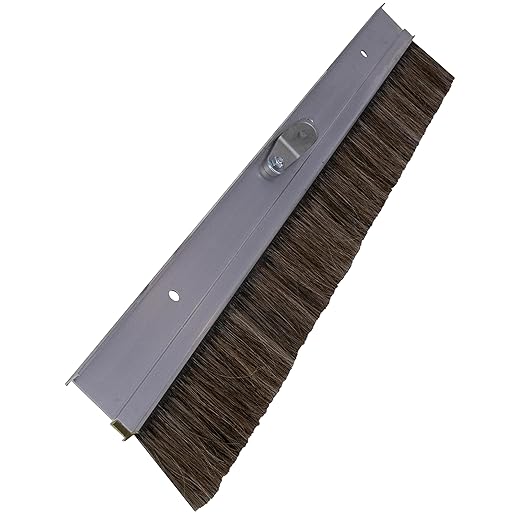 MARSHALLTOWN Aluminum Backed Concrete Broom for Finishing, Horsehair Fibers, 48 Inch, Made in The USA, 428HH