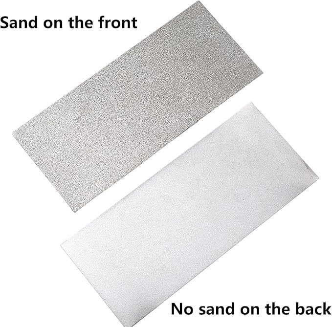 6 Pieces Diamond Sharpening Stone, Diamond Knife Sharpener Plate, Honing Whetstone for Kitchen, Sharpening Dull, Blunt or Tired Edges for Knives and Chisels