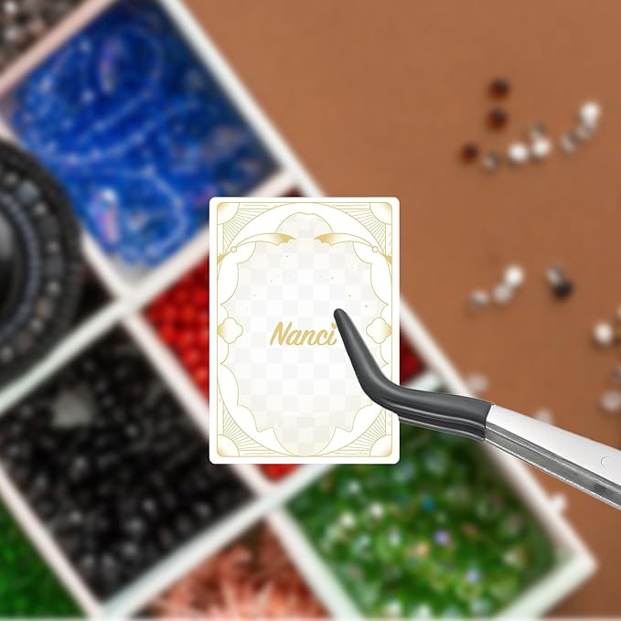 4 Pieces Rubber Tipped Tweezers PVC Rubber Coated Tip Bent and Straight Flat Tip Long Precision Tweezer for Crafts Lab Stamps Beads Hobby Jewelry Crafts Scrapbooking Tools (Black)