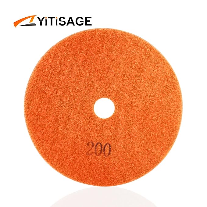 6 Inch Electroplated Diamond Grinding/Polishing Pads Sanding Granite Concrete Glass Metal Stone Grinding Disc(grit 200-1pc)