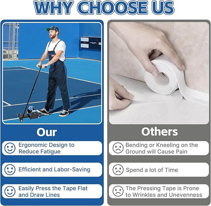 Floor Tape Applicators, Floor Tape Marking Machine, Wall Lane Marking Applicators for Floor Marking, Decoration Protection and Laying, Black
