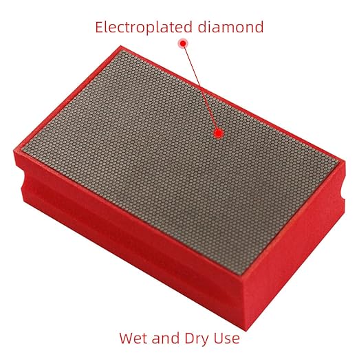 Electroplated Diamond Hand Polishing Pads 60-400 Grit Sanding Tile Stone Marble Concrete Wet Dry징짯 (Grit-200#)
