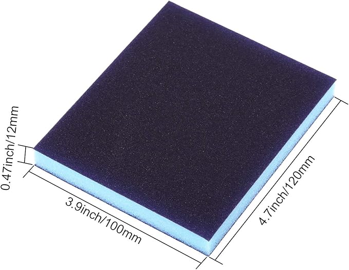 eBoot Sanding Sponge Grit Sanding Blocks, Washable and Reusable Sand Sponge Kit, 12 Pieces (Fine Grade)