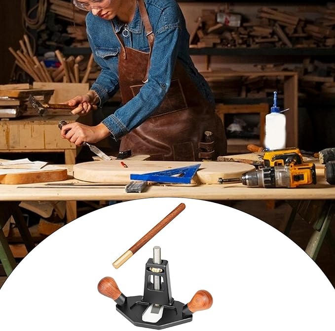 Woodworking Hand Router Plane Kit Chamfer Plane Quick Adjust Depth Cutting for Mortising Plane Grooves Sturdy Multifunctional